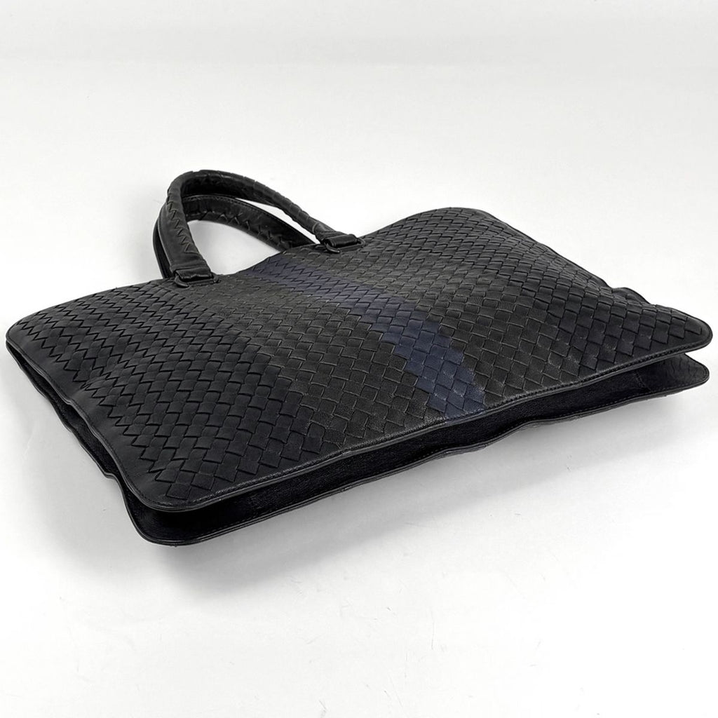 Bottega Veneta Intrecciato Business Bag Leather Black — view 2