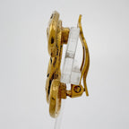Chanel CC Logo Earrings Gold Plated — view 2