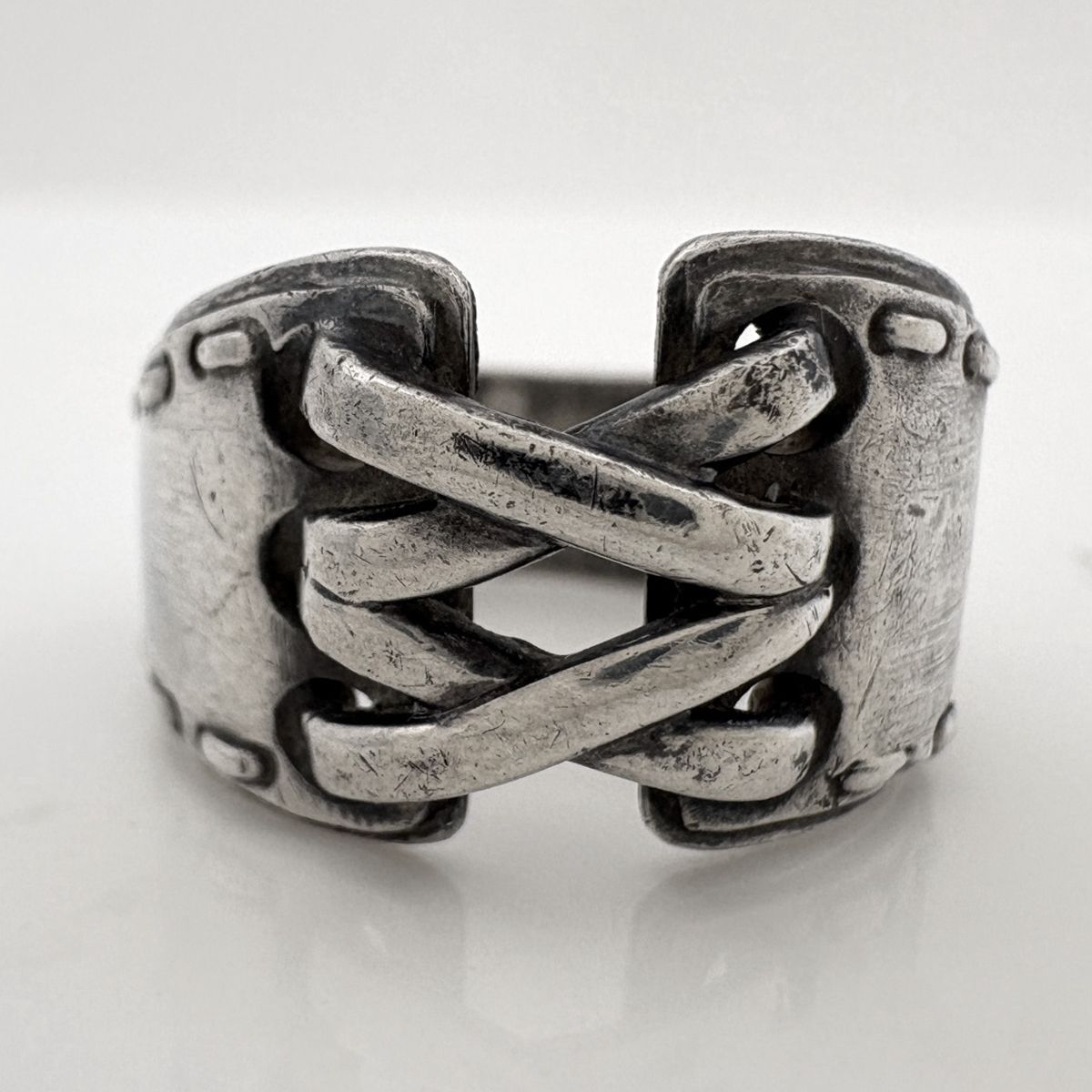 Hermes Mexico Ring Corset Belt Silver — view 2