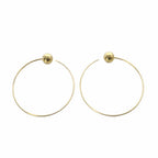 Celine Phoebe Philo Era Hoop Earrings for Both Ears Gold — view 3