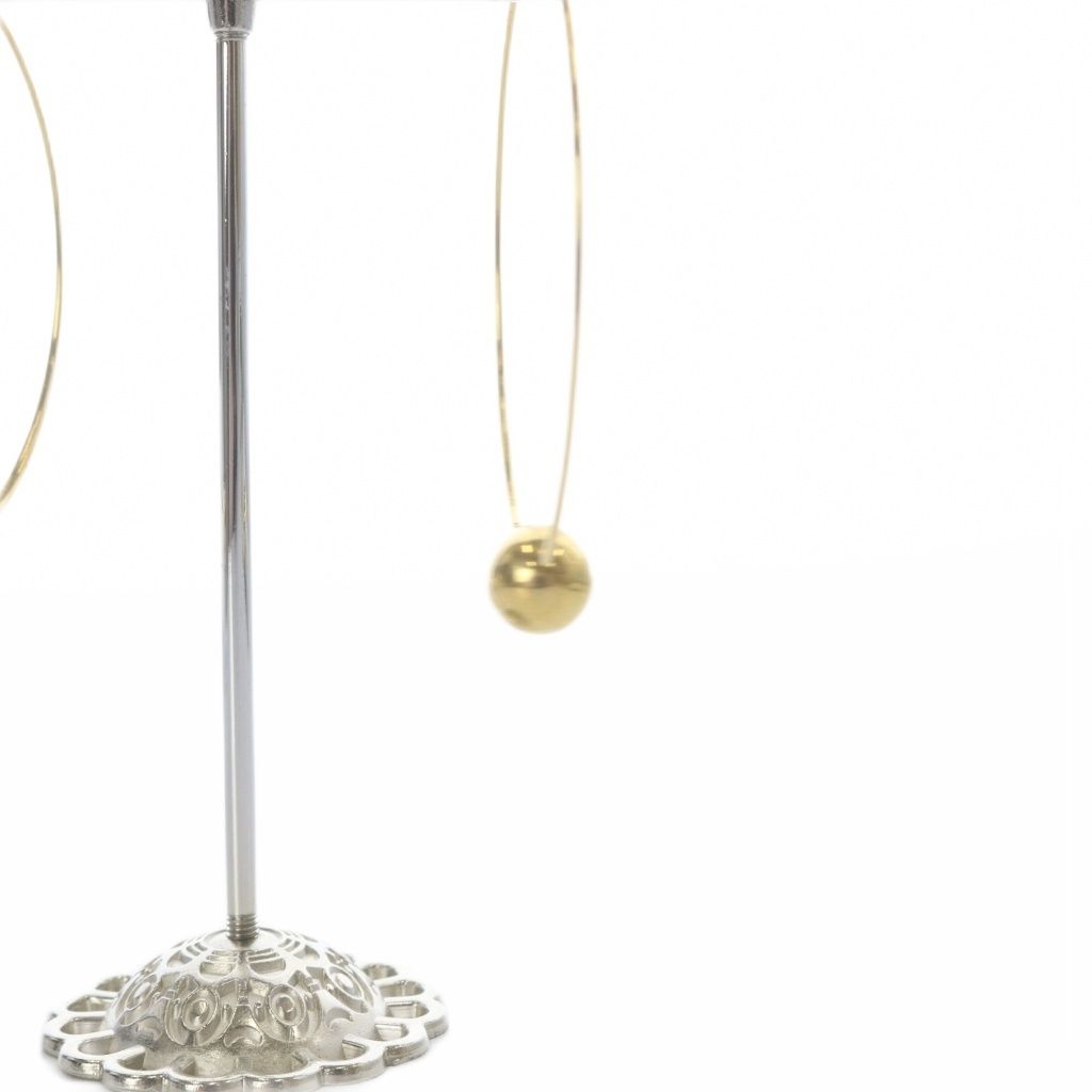 Celine Phoebe Philo Era Hoop Earrings for Both Ears Gold — view 6