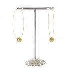 Celine Phoebe Philo Era Hoop Earrings for Both Ears Gold — view 5