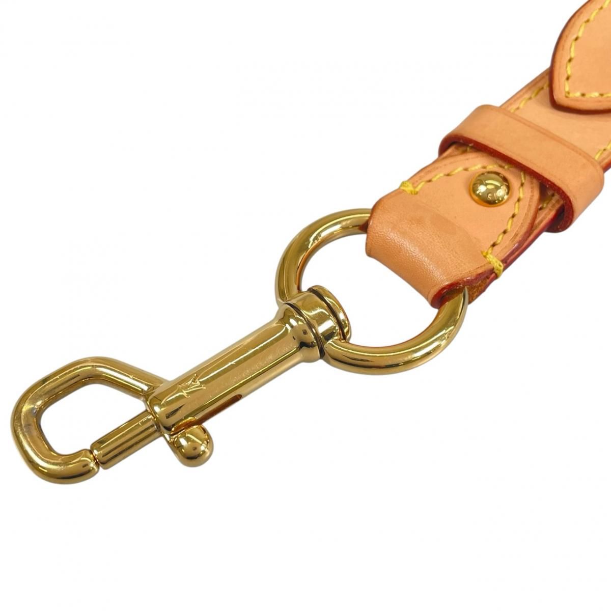 Louis Vuitton Leather Shoulder Strap Bandouliere Beige — view 4