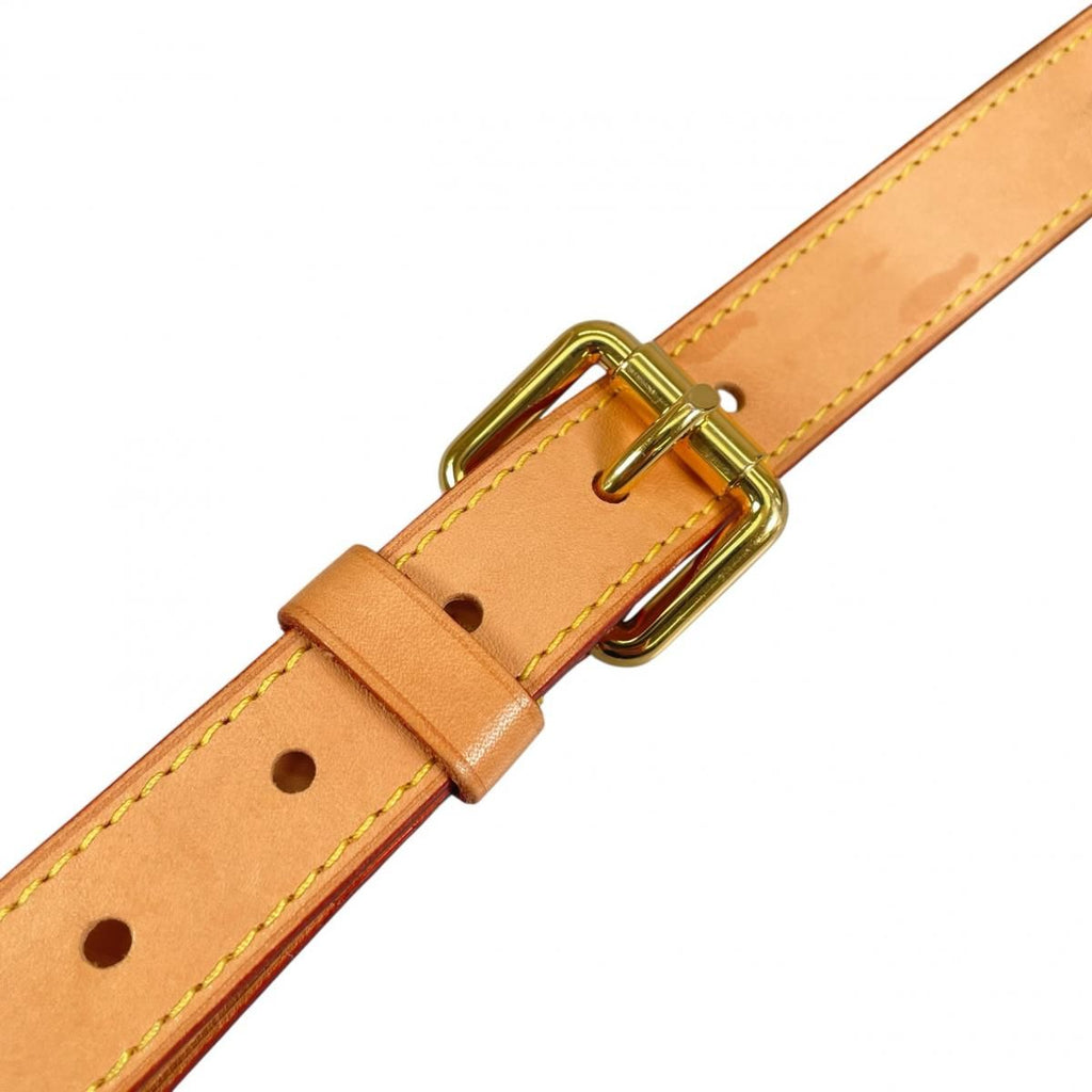 Louis Vuitton Leather Shoulder Strap Bandouliere Beige — view 3