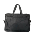 Prada Briefcase Business Triangle Logo Shoulder Bag Black — view 3