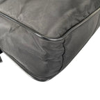 Prada Briefcase Business Triangle Logo Shoulder Bag Black — view 8