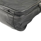 Prada Briefcase Business Triangle Logo Shoulder Bag Black — view 9