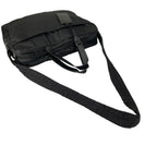 Prada Briefcase Business Triangle Logo Shoulder Bag Black — view 5