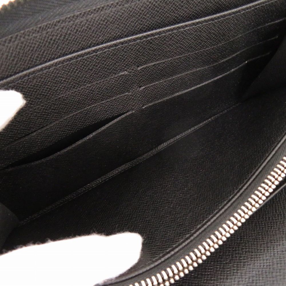 Louis Vuitton Zippy Organizer Epi Noir Black Zip Around Wallet — view 6