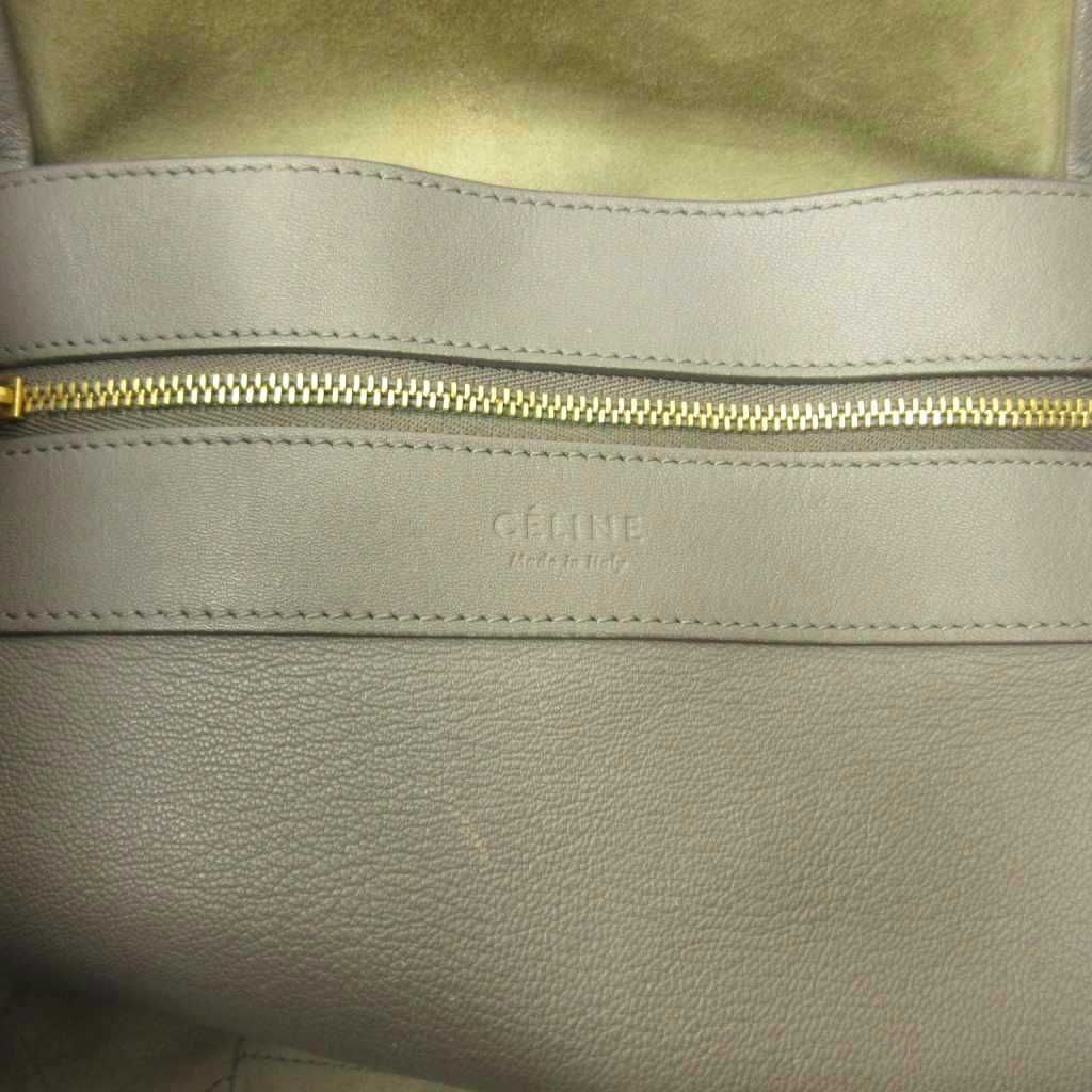 Celine Fabric Era Horizontal Cover Tote Leather Gray — view 6