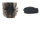 Prada Tessuto Black Silver Nylon Shoulder Bag Pochette — view 9