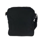Prada Tessuto Black Silver Nylon Shoulder Bag Pochette — view 2