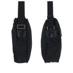 Prada Tessuto Black Silver Nylon Shoulder Bag Pochette — view 8