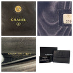 Chanel CC Logo Black Leather Compact Wallet — view 3