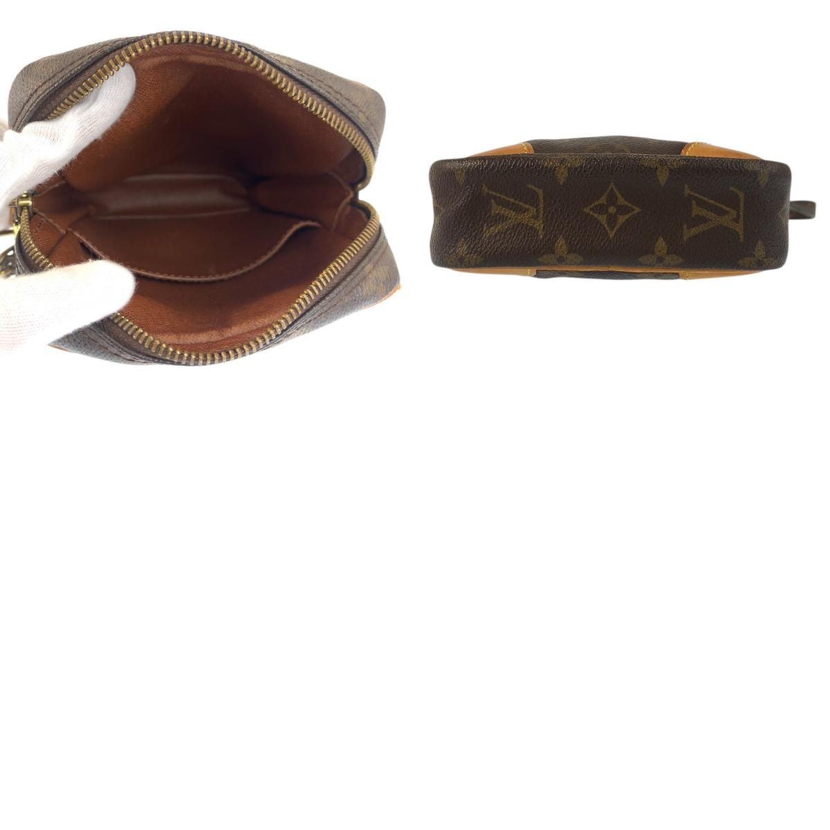 Louis Vuitton Monogram Danube Brown Gold Shoulder Bag Pochette — view 9