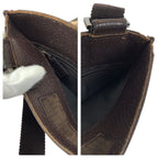 Gucci Beige Dark Brown GG Canvas Leather Shoulder Bag Pochette — view 6