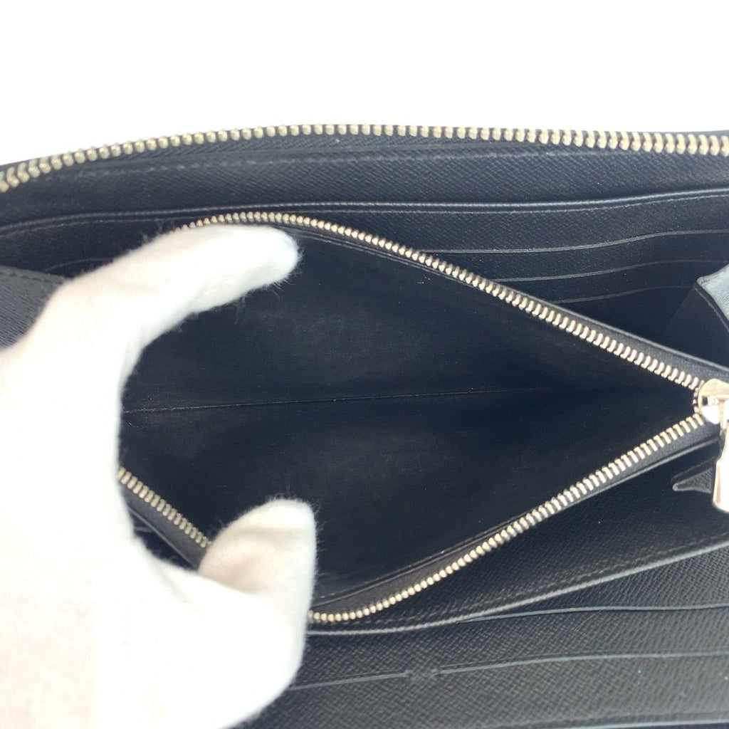 Louis Vuitton Taiga Zippy Organizer NM Noir Black Wallet — view 6