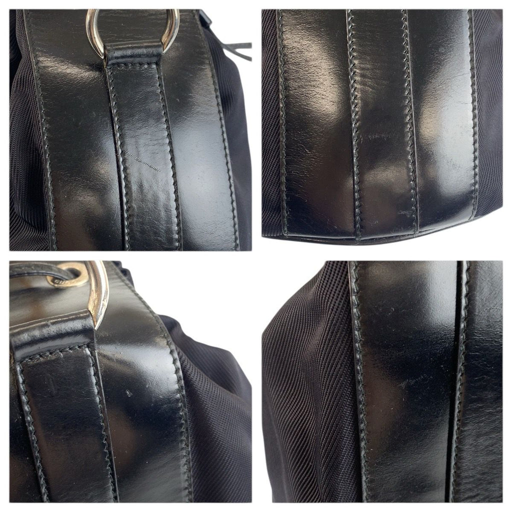 Gucci Bamboo Black Silver Nylon 001 0 2-Way Shoulder Bag — view 6