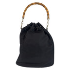 Gucci Bamboo Black Silver Nylon 001 0 2-Way Shoulder Bag — view 2