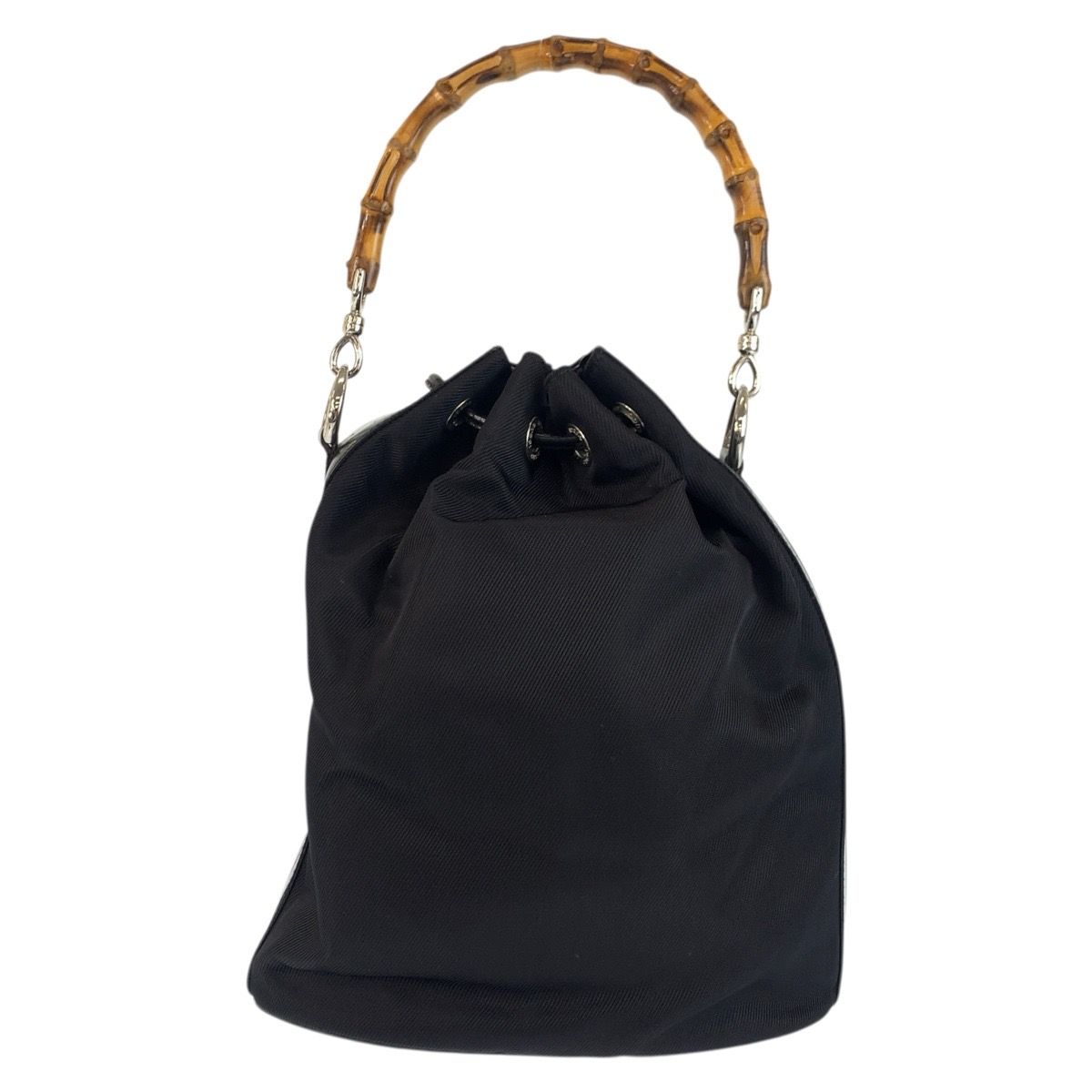 Gucci Bamboo Black Silver Nylon 001 0 2-Way Shoulder Bag — view 2