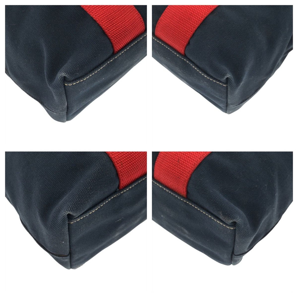 Prada Sports Canapa Navy Red Canvas Tote — view 3