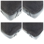 Gucci Black GG Canvas Leather Tote Shoulder Bag — view 3