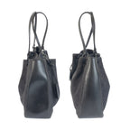 Gucci Black GG Canvas Leather Tote Shoulder Bag — view 8