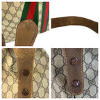 Gucci Vintage Sherry Line Beige GG Supreme Canvas Boston Bag — view 5