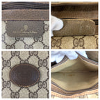 Gucci Vintage Sherry Line Beige GG Supreme Canvas Boston Bag — view 3