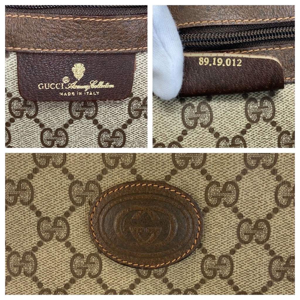 Gucci Vintage Sherry Line GG Supreme Canvas Boston Bag — view 3