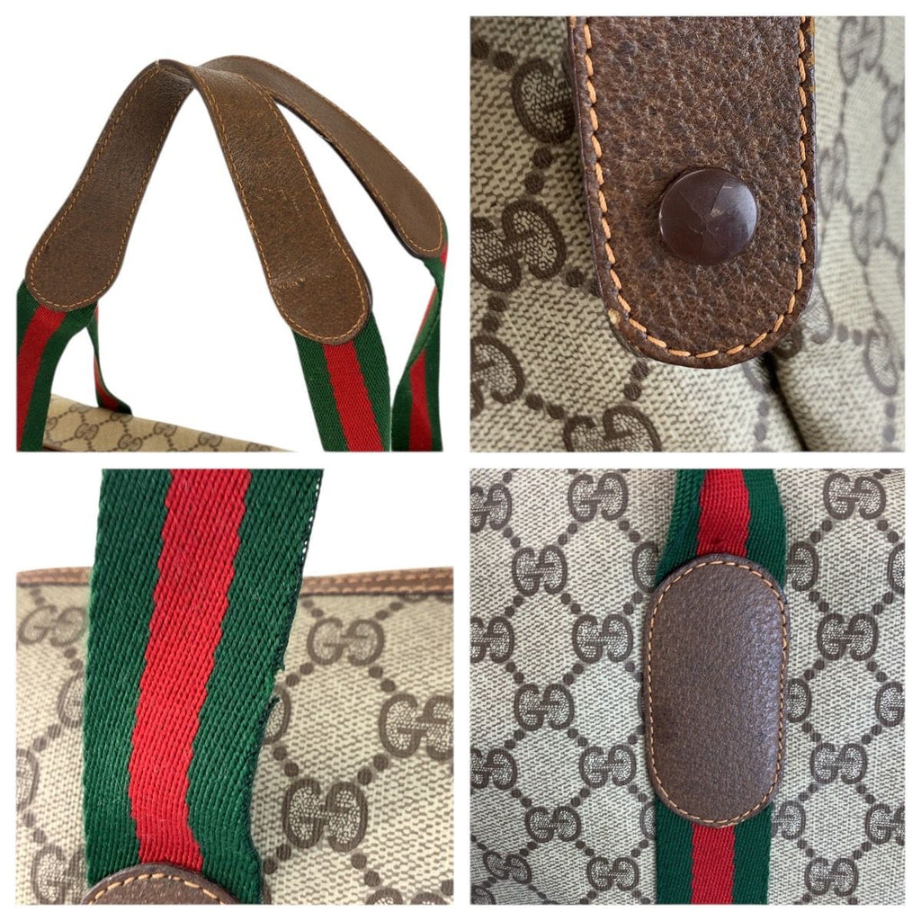 Gucci Vintage Sherry Line GG Supreme Canvas Boston Bag — view 5
