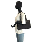 Gucci Brown GG Canvas Leather Tote Shoulder Bag — view 7