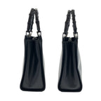Gucci Bamboo Black Silver Leather 002 Tote — view 8