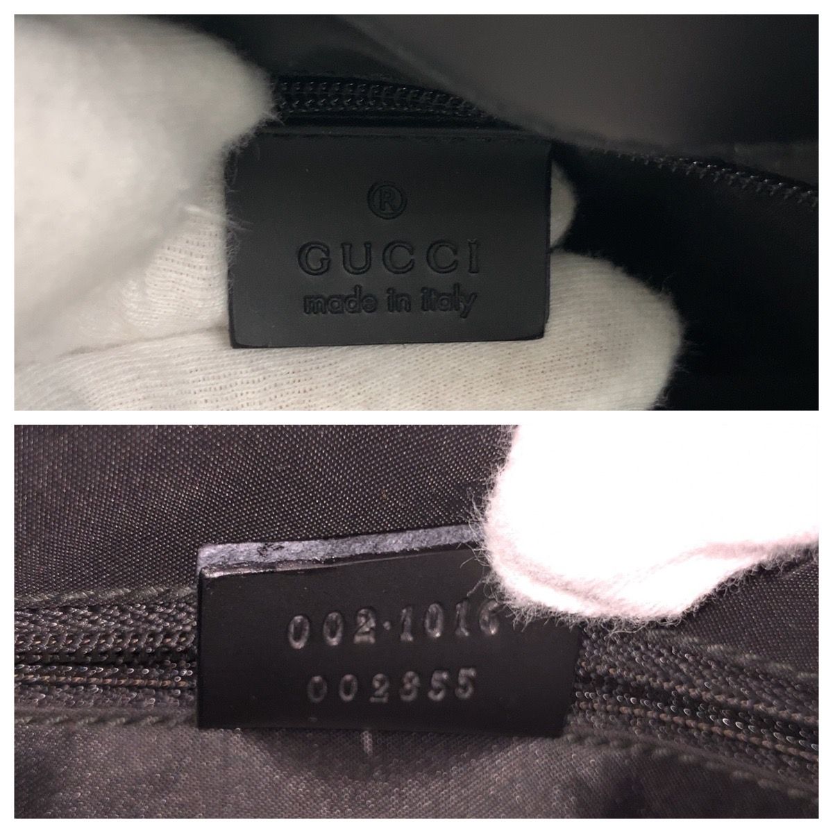 Gucci Bamboo Black Silver Leather 002 Tote — view 6
