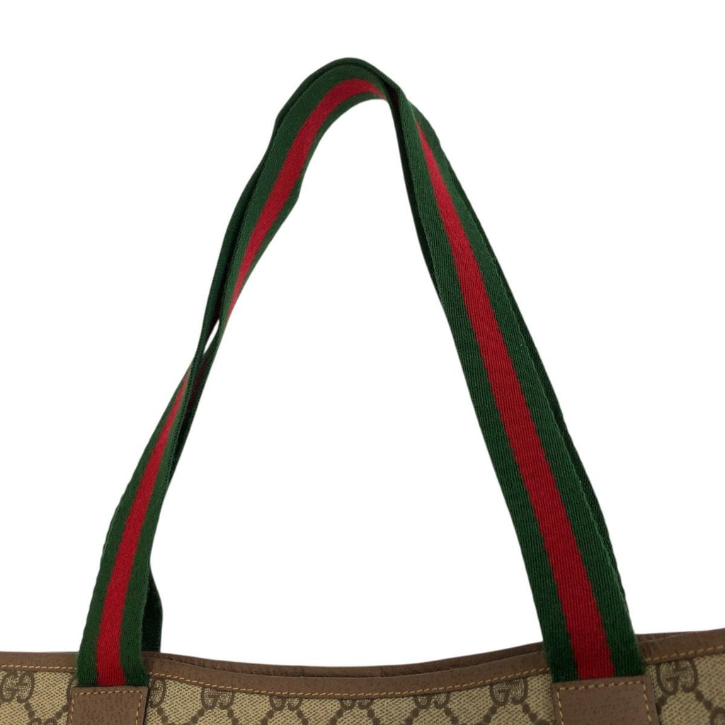 Gucci Sherry Line Beige GG Supreme Canvas 002 58 Tote Shoulder Bag — view 7
