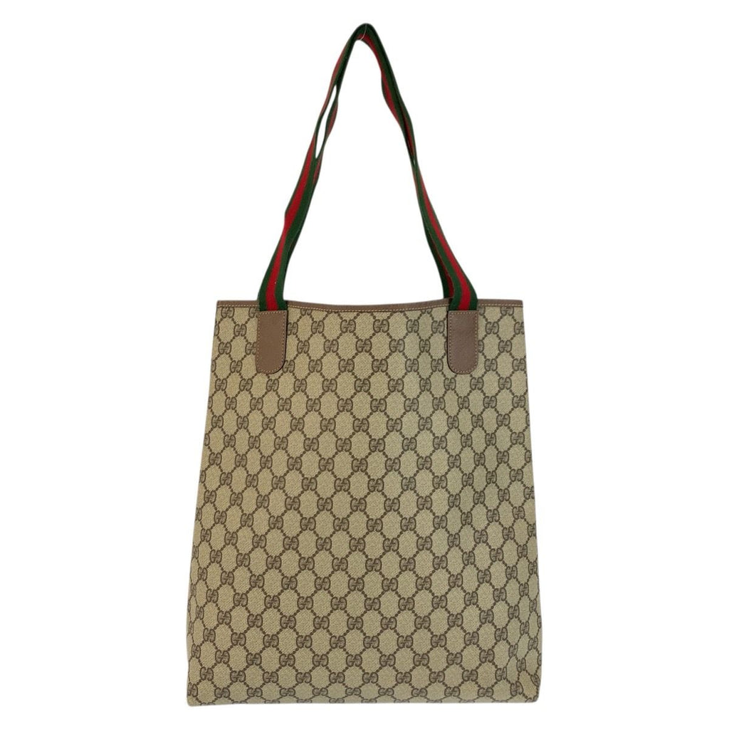Gucci Sherry Line Beige GG Supreme Canvas 002 58 Tote Shoulder Bag — view 2