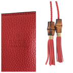 Gucci Bamboo Tassel Red Gold Leather Tote Shoulder Bag 2-Way — view 4