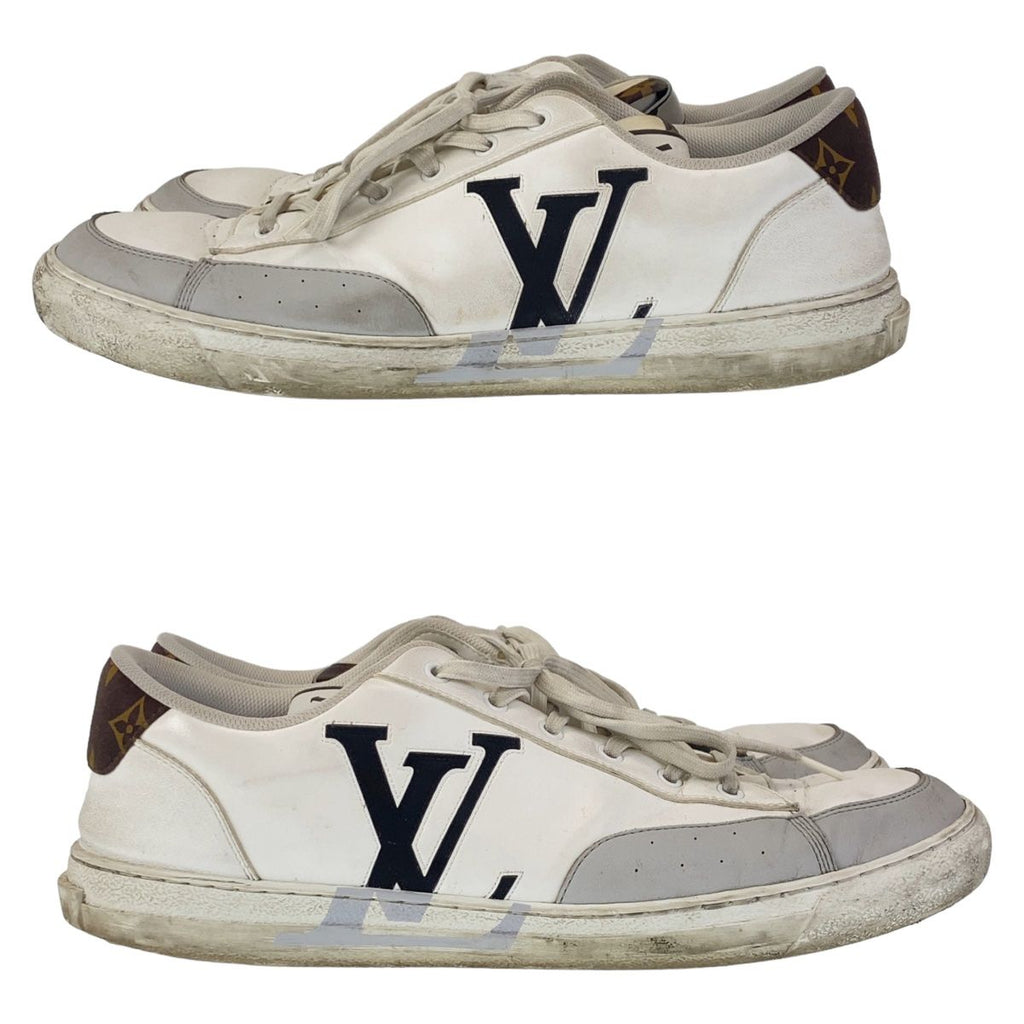 Louis Vuitton Charlie Line White Multicolor Leather Sneakers Low Cut — view 6