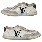Louis Vuitton Charlie Line White Multicolor Leather Sneakers Low Cut — view 6