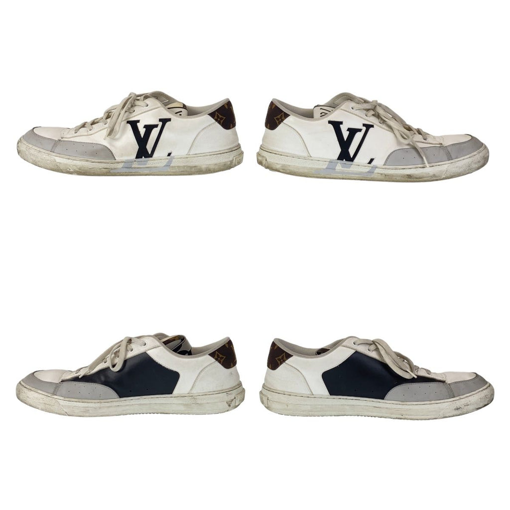 Louis Vuitton Charlie Line White Multicolor Leather Sneakers Low Cut — view 7