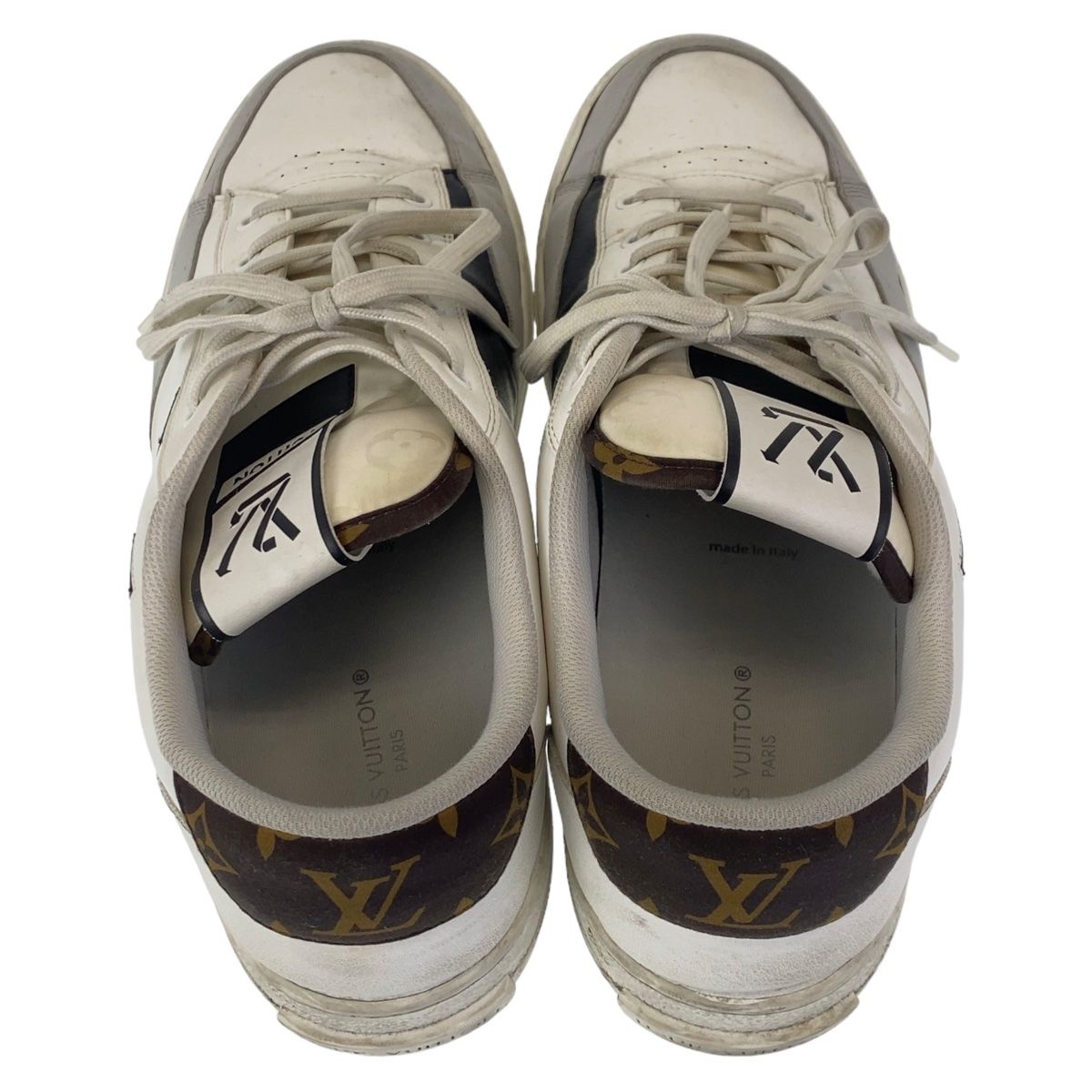 Louis Vuitton Charlie Line White Multicolor Leather Sneakers Low Cut — view 4
