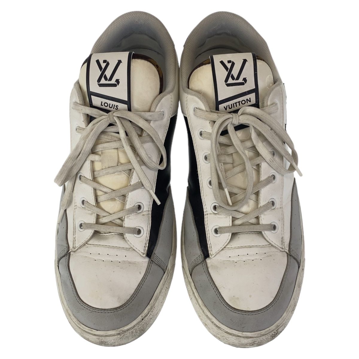 Louis Vuitton Charlie Line White Multicolor Leather Sneakers Low Cut — view 2