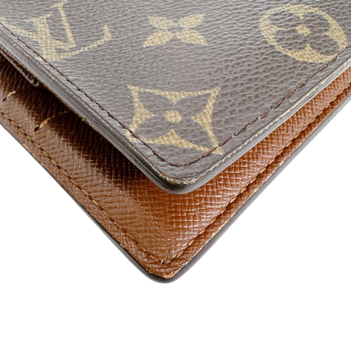 Louis Vuitton Monogram Bifold Wallet Cult Cles Monet Brown — view 9