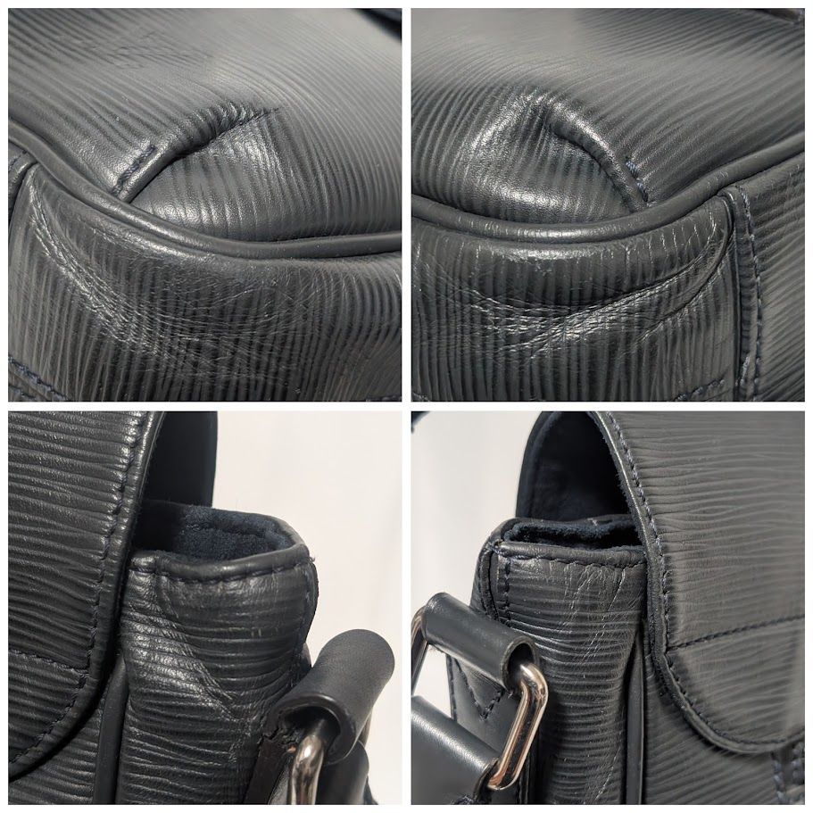 Louis Vuitton Christopher Messenger Epi Noir Black Shoulder Bag — view 6