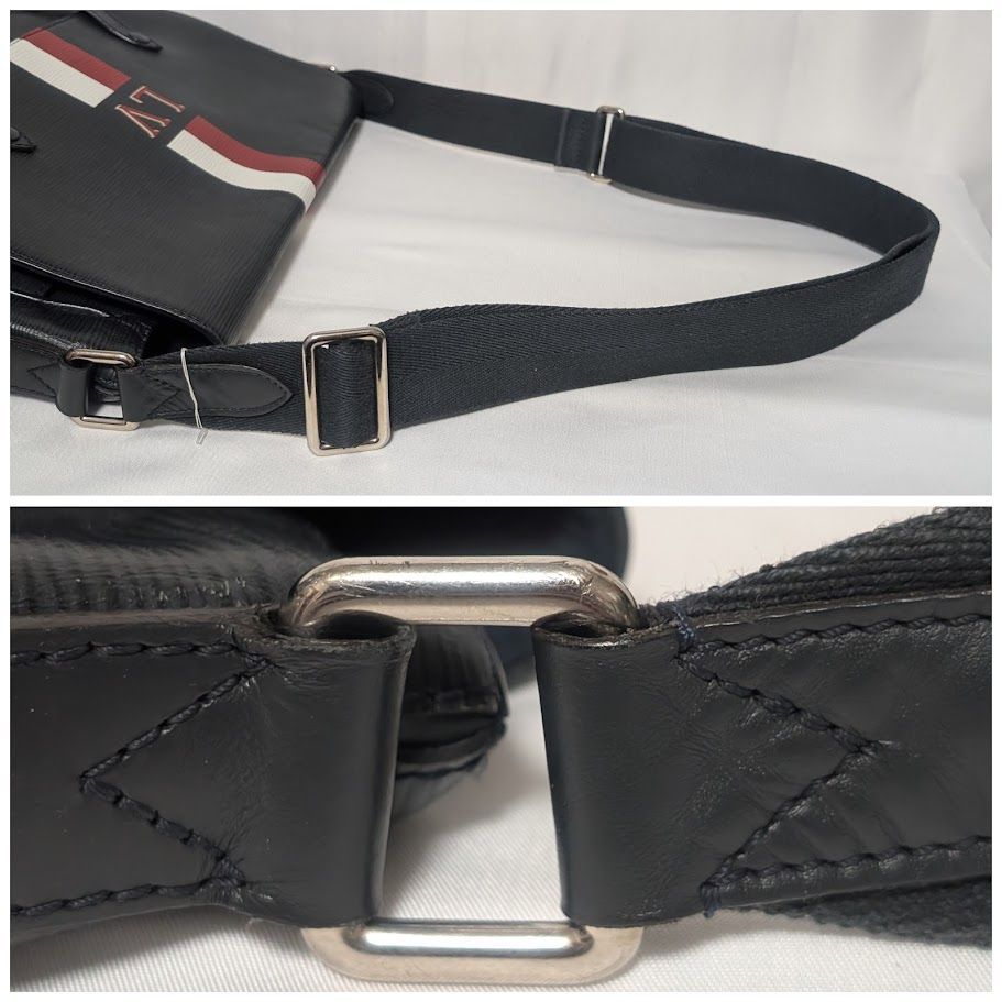 Louis Vuitton Christopher Messenger Epi Noir Black Shoulder Bag — view 8