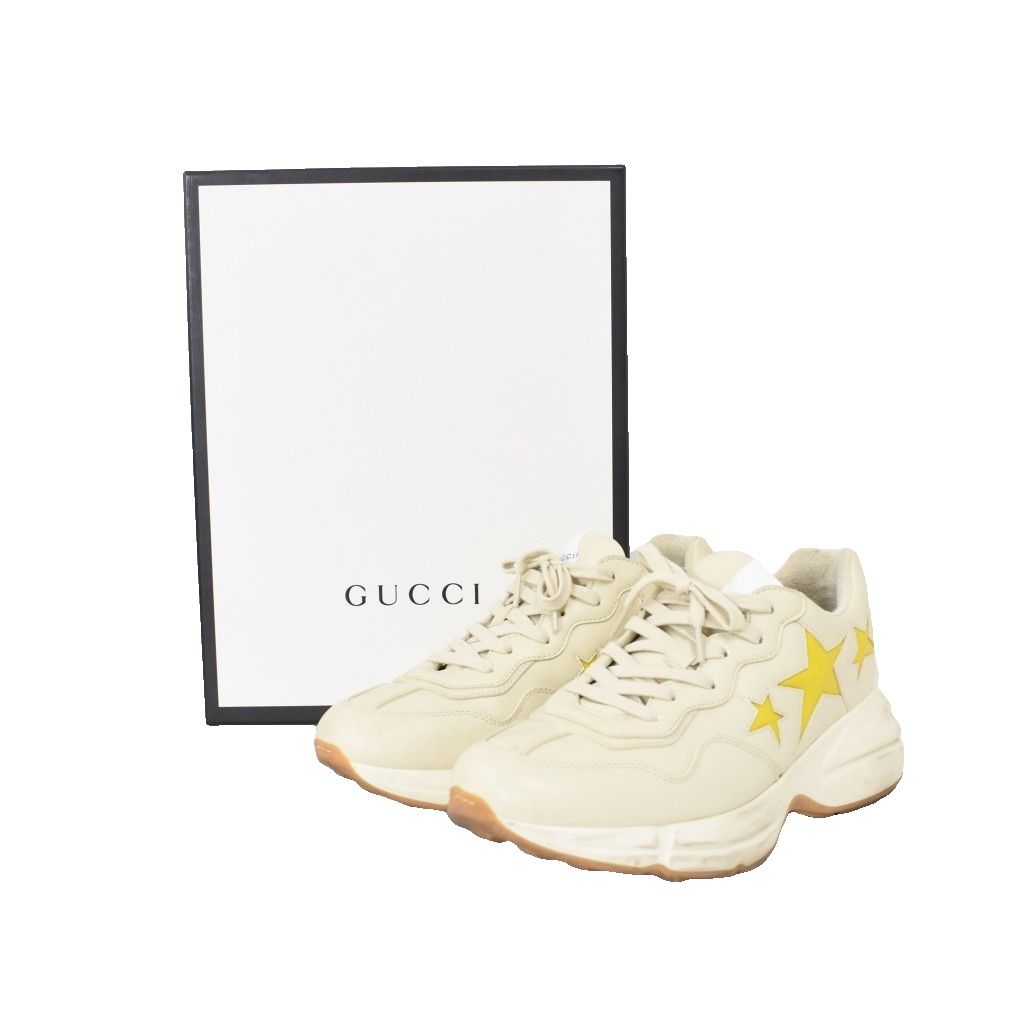 Gucci Ryton Stars Sneakers Leather 8 Beige — view 9