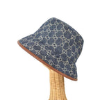 Gucci GG Canvas Denim Bucket Hat L Blue — view 3