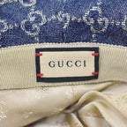 Gucci GG Canvas Denim Bucket Hat L Blue — view 6