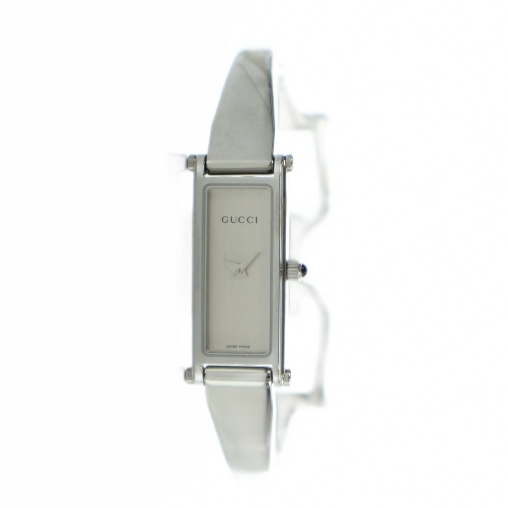 Gucci Watch Bangle Quartz Square Logo Silver — view 2