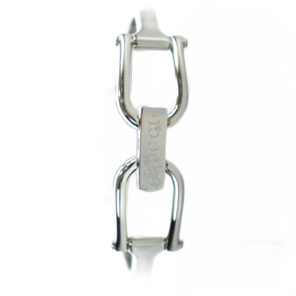 Gucci Watch Bangle Quartz Square Logo Silver — view 3
